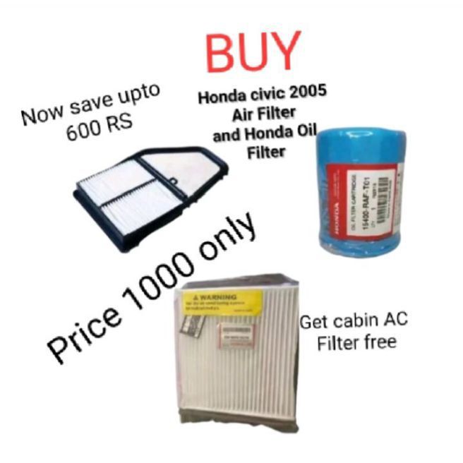 Air Filter + oil FilterHonda Civic 2005