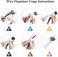 2M/1M Flexible Spiral Cable Wire Protector Cable Organizer Computer Cord Protective Tube Clip Organizer Management Tools 16/10mm.
