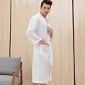Bathrobe for Men Woman Long Absorbent Terry Bath Robe Kimono Men Towel Bathrobe Solid Sleepwear Women Dressing Gown.