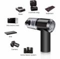 3 in 1 Portable Mini Vacuum Cleaner | Rechargeable Handheld Air Blower & Suction Cleaner for Car, Home, Laptop & Keyboard Cleaning. 