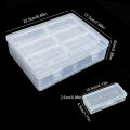 A plastic storage box with 12/14 adjustable dividers - suitable for storing jewelry, DIY crafts, small tools, and some candies. 
