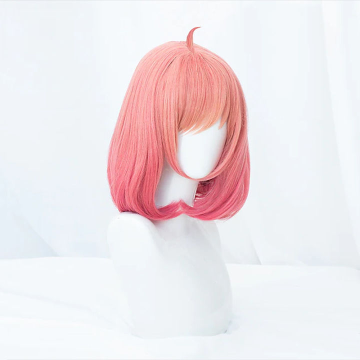 HAIRJOY%20Synthetic%20Hair%20SPY%20%20FAMILY%20Anya%20Forger%20Cosplay%20Wigs%20Women%20Short%20Bob%20%20Straight%20Pink%20Teen%20Adults'%20Anime%20Wig%20-%20Image%204