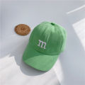 Cotton Baseball Cap For Children Fashion M Letter Embroidered Cute Kids Caps Summer Sunscreen Girls Boy Baby Hat 1-6Y. 
