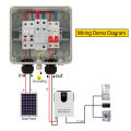 Double PG Solar photovoltaic PV DC Combiner Box 600V Surge Lightning Protection 1 input 1 out Fuse MCB SPD Distribution Box IP65. 