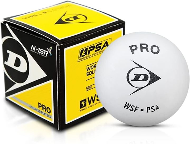 Dunlop White Pro Squash Ball