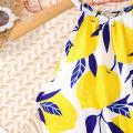 Summer Girls And Girls Cool And Breathable Cute Hanging Neck One Piece Printed Shorts Princess Daily Leisure Party Clothing. 