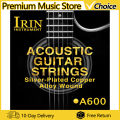 IRIN A600 Acoustic Folk Guitar Strings Replacement Parts Silver-Plated Copper Alloy Wound Strings Musical Instrument Accessories. 