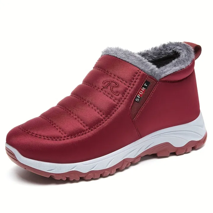 Women's%20Fleece%20Lined%20Snow%20Boots,%20Winter%20Warm%20Waterproof%20Slip%20On%20Ankle%20Boots,%20Thermal%20Outdoor%20Short%20Boots%20-%20Image%205