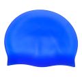 Swimming Cap Silicone Waterproof Swimming Cap Flat Ear Protection Cap Solid Colour Plain Men's and Women's Swimming Cap Child.