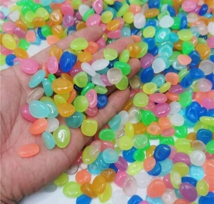 Radium Stone Colorful Luminous Glowing Pebbles 25/50/100 pcs