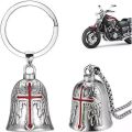 1pc Motorcycle Lucky Bell Stainless Steel Retro Punk Motorcycle Angel Wings Retro Viking Punk Motorcycle Pendant Riding parts. 
