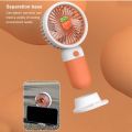Handheld Small Fan Mini USB Rechargeable Electric Fan Strapping Rope Multifunctional. 