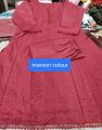 Chikankari Embroidered Linen 2 Piece Outfit Kurti For Women and Girls Casual Everyday Wear Comfortable Breathable Fabric For All Day Wear. 