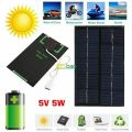 5V 5-35W Portable Solar Panel USB Charger For Phone Power Bank Outdoor Camping RV Sunpower solar panel usb.
