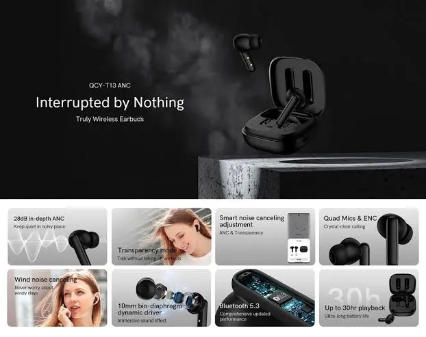 QCY%20T13%20ANC%20Active%20Noise%20Reduction%20True%20Wireless%20Bluetooth%20Earphone%20-%20Image%204