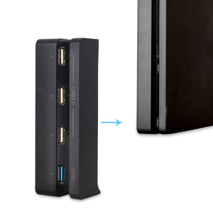 Accessories Splitter Expansion 4-Ports Extend USB 3.0 2.0 USB Hub for PS4 Slim