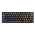 BLACK SHARK  SIXGILL K4 60% MECHANICAL KEYBOARD GAMING BLUE SWITCH FULL RGB WIRED PROGRAMMABLE (BLACK). 