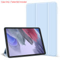 For   Tab A7 Lite 8.7'' 2021 SM-T220 SM-T225 Tri-fold Flip Case Magnetic Stand PU Leather Protective Cover. 