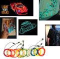 1M/3M/5M Neon Light Dance Party Decor Light DIY Costumes Neon LED lamp Flexible Glow EL Wire Rope Tube Waterproof LED Strip Tape. 