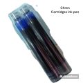 chren fountain ink pen with refiller and glittery gel inside pen rainbow nib. 