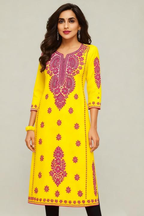 Muslim%202026%20Kurtta%20Women's%20Fashionable%20Comfortable%20Dress%20Straight%20Tube%20Abito%20Donna%20Musulmana%20Islamic%20National%20style%20Slit%20hem%20-%20Image%207