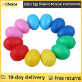 12Pcs Egg Shakers Musical Instruments Percussion Egg for Kids Toys Plastic Easter Egg Shaker for Education Musical Learning. 