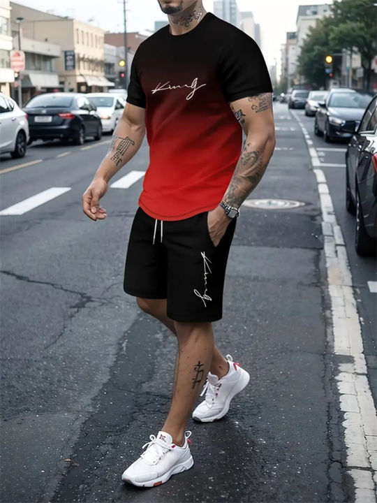 2025%20New%20Summer%20Men's%20Sportswear,%20Men's%20Loose%20Fashion%20Clothing,%203D%20Printed%20T-Shirt%20Shorts,%20Men's%20Simple%20Clothing%20Fashion%20Set,%20Li%20-%20Image%205