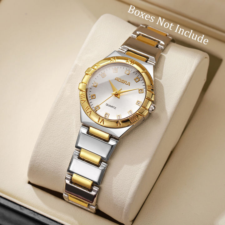 Luxury Rhinestone Women Quartz Watch Fashion Stainless Steel Strap Wristwatches For Ladies Clock Reloj Mujer(Without Box)