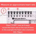 Ecg 7 Step Ruler 7 Step Scale For Ecg Observation Portable Transparent 7step Ruler Measurement Tool Ruler For Ecg Interpretation. 