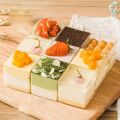 10/20PCS Square Dessert Cups Disposable Dessert Cups Mousse Cake Appetizers Yogurt Wedding Birthday Party Christmas Supplies.