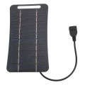 Small Solar Panel Monocrystalline Silicon High Efficiency 5V 5W USB Solar Panel Handle Design for Camping for Outdoor.
