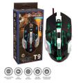T9 Optical Gaming Mouse with RGB LED Lights - 3600 DPI. 