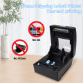 HZTZ 80mm Thermal Label Printer Bar QR Code Sticker Machine xprinter xp 365b H-Z851 USB Bluetooth Printing. 