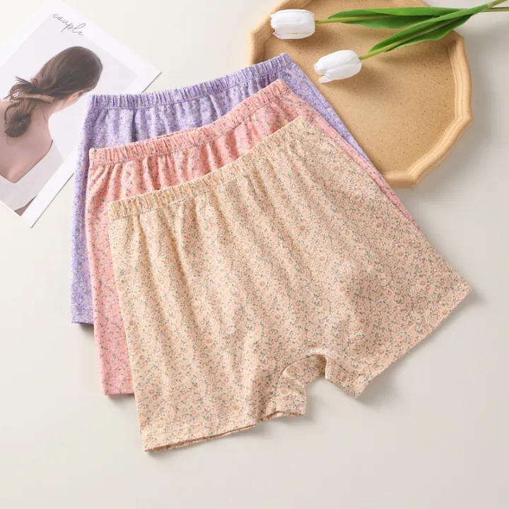 3PCS%20Women%20Boxer%20Underwear%20Mother%20Briefs%20Floral%20Safety%20Pants%20Lingerie%20Breathable%20Woman%20Cotton%20Plus%20Size%20Female%20Panties%20Intimates%20-%20Image%203