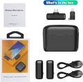 J13 Wireless Lavalier Microphone with Charging Case,Dual Lapel Microphone,Clip On Mic for Android - Microphone
4in1. 