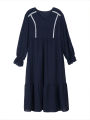 plus Size Women's Pullover V-Neck Long Sleeve Dress Autumn 2025 Printed Loose Casual Fashion Best Choice for Autumn.