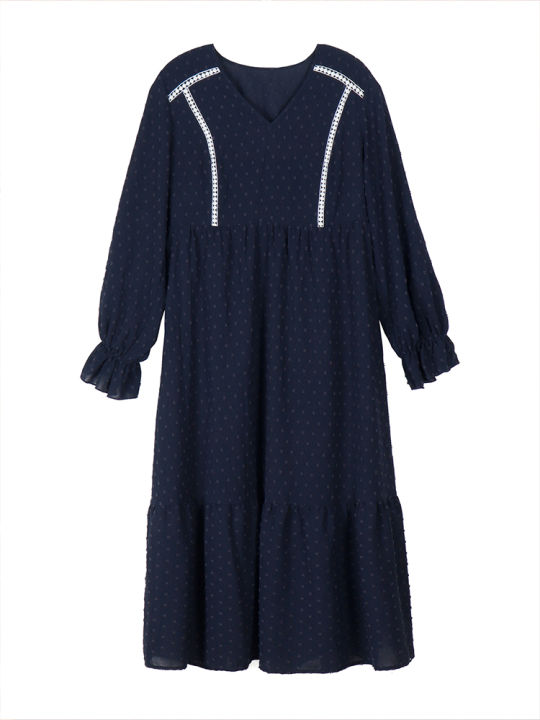 plus%20Size%20Women's%20Pullover%20V-Neck%20Long%20Sleeve%20Dress%20Autumn%202025%20Printed%20Loose%20Casual%20Fashion%20Best%20Choice%20for%20Autumn%20-%20Image%207
