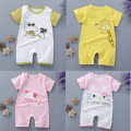 Baby rompers kids first child cartoon printed baby bodysuit. E04. 