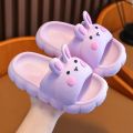 New Bunny Child Slippers Summer Cartoon Soft Sole Comfortable Antiskid Sandals Home Bathroom Beach Boy Girl Baby Sandals Casual. 