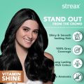 STREAX HAIR CREAM COLOUR WITH WALNUT AND ARGAN OIL NATURAL -BLACK - 120 GM. 