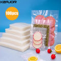 Vacuum Packaging Bags for Food 100pcs Food Storage Vacuum Bags for Vacuum Sealer Machine  Food Fresh Long Keeping Empty Bags. 