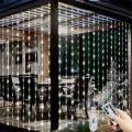 1pc 6x3/3x3/3x2/3x1m USB LED Curtain String Lights Bedroom Christmas Garland Fairy Lamp Wedding Party Home Decoration Lighting.