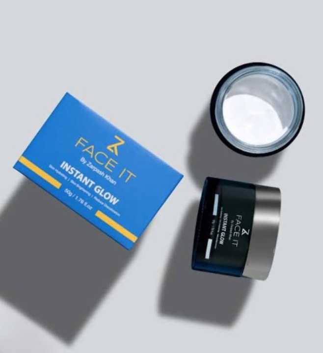 Face It Instant Glow Cream By Zarpash Khan Premium Skincare Product For Radiant Skin - 50g