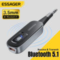 Essager 2 in 1 Wireless Bluetooth 5.1 Receiver Transmitter 3.5mm Jack For Car Music Audio AUX Multiple Protocols Headphone.
