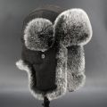 Women Men's Trapper Hat Ski Cap Ushanka Russian Cossack Faux Fur Earflap Suede Leather Warm Winter Hat Hats Earflap Bonnet.