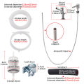 1Set Parking heater oil extractor Fuel Tank Standpipe Kit Replaceable for Eberspacher/ Webasto Heater Diesel Hose Clip.