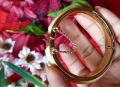 Necklace and kara. 