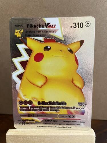 Pokemon Pikachu vmax 044 pokemon pocket monster silver foil