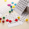 BINGO Game Paper Cards Single 60 Sheets 60 Faces without repeat Single Design Children Entertainment Games. 