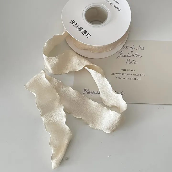 Bohemian%20Pleated%20Fabric%20Ribbon%20for%20%20&%20Bouquets.%20Textured%20Ribbon%20for%20Crafts,%20Weddings,%20Festive%20Decor%20(1%20Roll)%20-%20Image%205